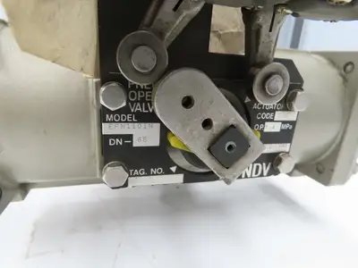 NDV Nippon E100N DN65 2.5" Flanged 2-Way Ball Valve Pneumatic Actuator EPN1101N