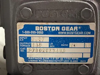 USED BOSTON GEAR F71020KB4G