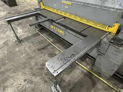 8' X 3/16" WYSONG MODEL #796 MECHANICAL POWER SQUARING SHEAR WITH BACK GAUGE: STOCK #23634
