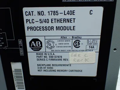 Used ALLENBRADLEY 1785L40E PLC Processors Ohio US | HGR 24 #1084867
