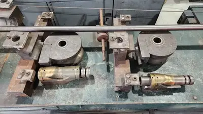 Used Pines #2 Hydraulic Tube Bender and tooling