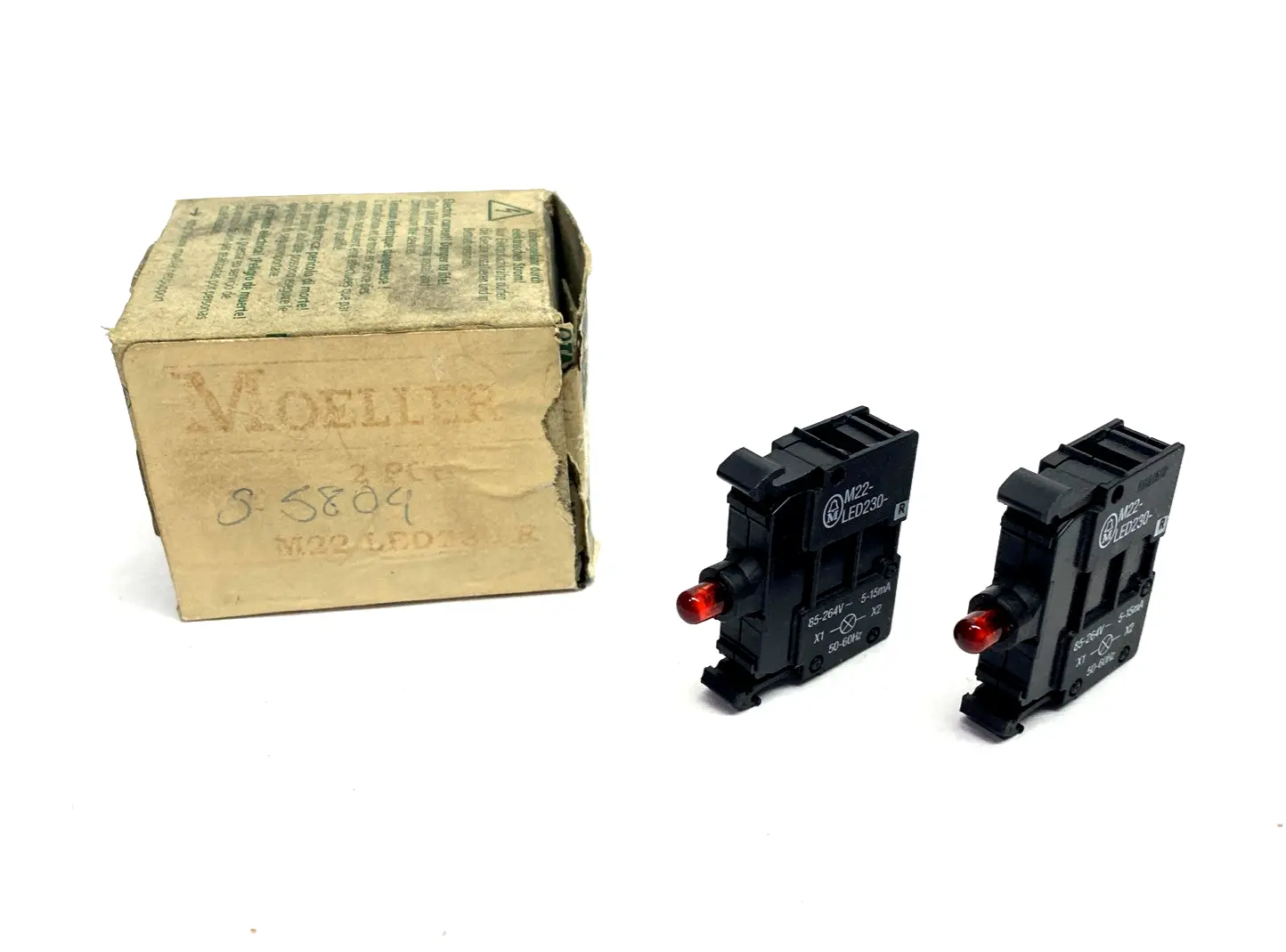 New | in-Stock Moeller S-5804, M22-LED230-R Switch Parts Michigan US | Maverick Industrial Sales #1400884