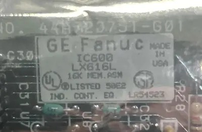 New | in-Stock GE FANUC IC600LX616L Industrial Controls | Surplus Asset Holdings #1221444
