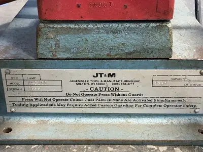 Used JT&M A3150 Pneumatic Presses Ohio US | HGR 24 #1411355