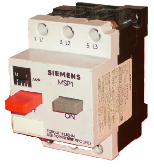 Siemens MSP10F Manual Motor Starter Protector, 1.0...1.6 A [New]