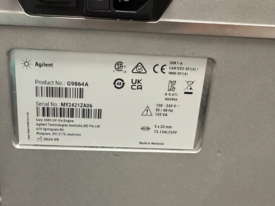 Used Agilent G9864A , G9889A Spectrophotometer (UV-Vis, Fluor) Missouri US | BioLabTek #1319935