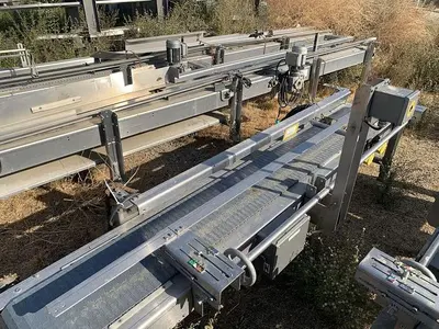 Conveyor, Belt, 12" x 6.5', S/st, Plastic Belt, Boxes #S744697