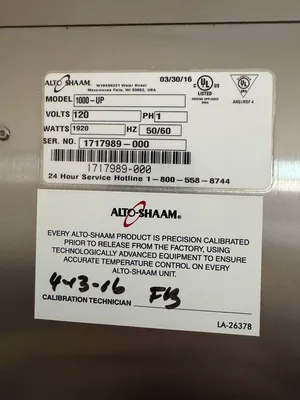 Used Alto Shaam Used 2016 Alto-Shaam 1000-UP Mobile 16 Pan Dutch Door Heated Holding Cabinet - 120V Hot Food Warming, Holding, & Transport Cabinets Illinois US | Falcon Restaurant Supply #1375775