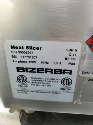 Bizerba GSPH Deli Slicer Fully Refurbished, Tested, Working!