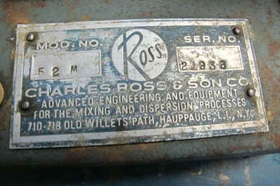 Used charles ross Does Not Apply Processing (misc) California US | Amiron Machinery #1290016