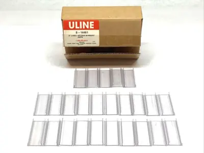 New | in-Stock U-Line Snap-On Label Holders for Shelving 3" Parts & Accessories (Material Handling) Michigan US | Maverick Industrial Sales #1391981