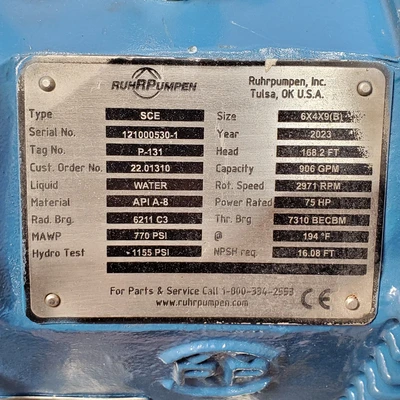 Used Ruhrpumpen _UNKNOWN_ Centrifugal Pumps | American Industrial Supply Co. #1544295