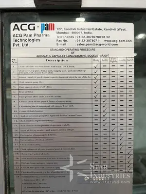 Used AGC-PAM 200T Capsule Fillers California US | Star Industries #1254358