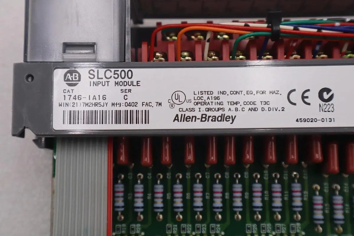 ALLEN BRADLEY 1746-IA16 SLC500 INPUT MODULE SERIES C STOCK #K-1292