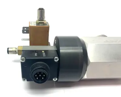24328-KA41-0001/0463 | VAT  Vacuum Angle Valve w/ Lucifer 131M15 Solenoid Valve - Used