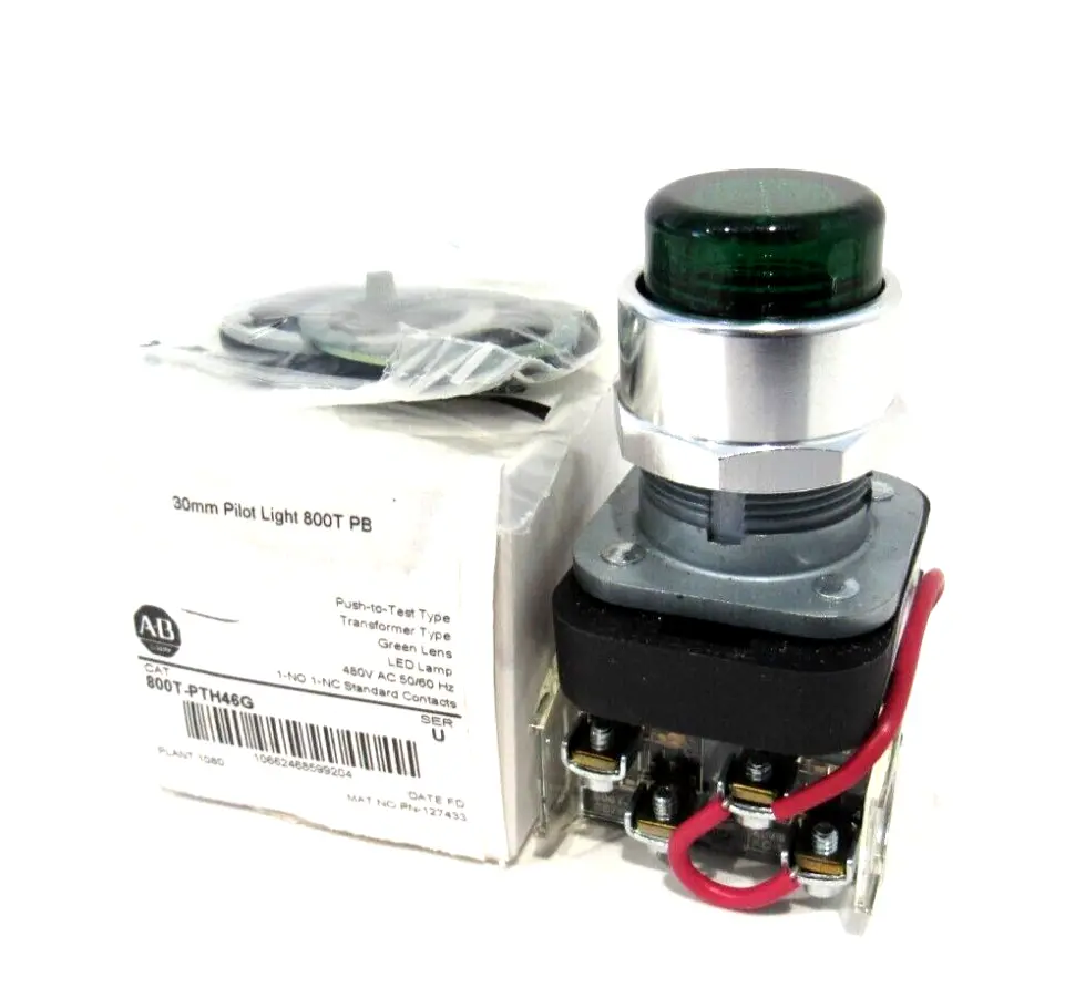 ALLEN BRADLEY 800T-PTH46G PILOT LIGHT 800TPTH46G NEW SURPLUS