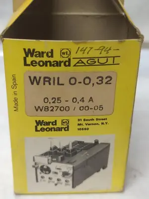 New | in-Stock WARD LEONARD WRIL 0-0,32 Miscellaneous Equipment (Electrical & Power) | Surplus Asset Holdings #1202131