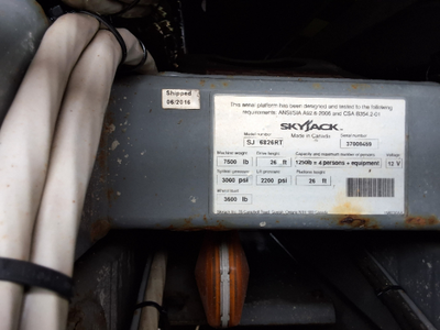 USED 2016 Skyjack SJ6826 RT