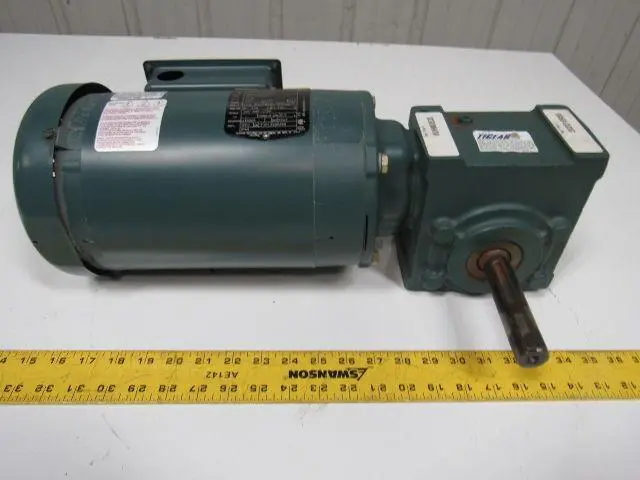 Baldor Tigear VUHM3538/202Q10R56 .5 HP 1740 RPM 3 PH 230/460V Gear Motor