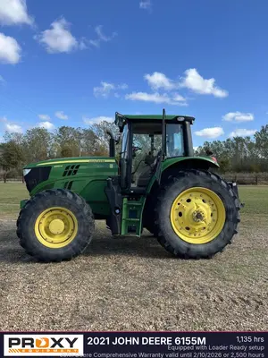 Used 2021 JOHN DEERE 6155M Tractors & Trailers Louisiana US | Proxy Equipment #1380650