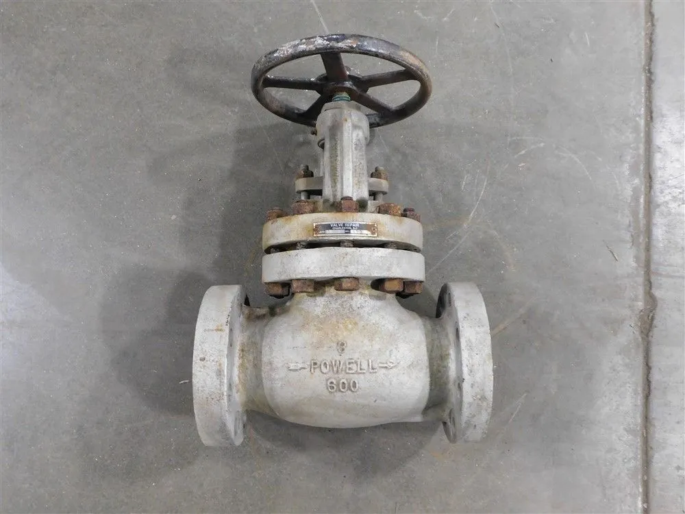 3" Powell Stainless Steel Plug Valve Class 600 CF8M Rising Stem Used