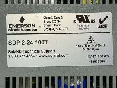 Used SOLA HD / EMERSON SDP 224100T DIN Rail Power Supplies Ohio US | HGR 24 #1549597