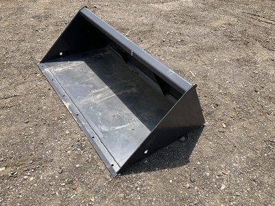 New old stock Paladin 54” smooth bucket for a mini skid steer, welded on cutting edge, mini skid ste...