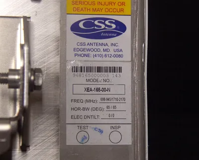 CSS Antenna XEA-165-00-N Other Business & Industrial | ANACAPA EQUIPMENT BROKERS, INC (5)