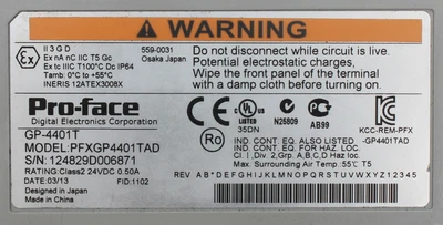 USED PROFACE PFXGP4401TAD
