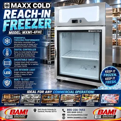 Used MAXX COLD MXM1-4FHC Refrigerators Florida US | BAM Discount Restaurant Equipment #1229846