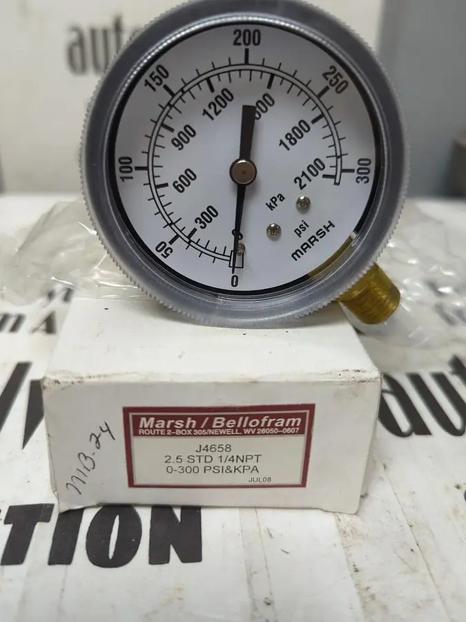 New | in-Stock MARSH J4658 Universal Pressure Meters Ohio US | Surplus Asset Holdings #1234919
