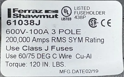 Mersen 61038J Electrical/PLC/Automation | ESS Industrial Equipment Sales (4)
