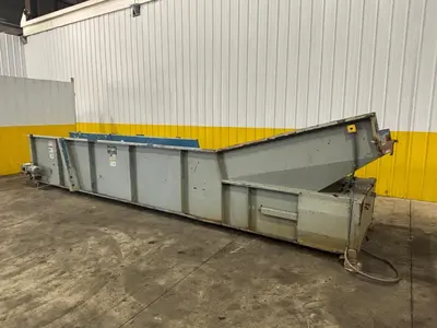 36" WIDE X 240" LONG NEXGEN INCLINED RUBBER BELT CONVEYOR:  STOCK #24239