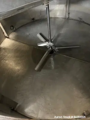 304 Stainless Steel 1,250 Gallon Batch Tank with Dual Turbine Agitator & Interna