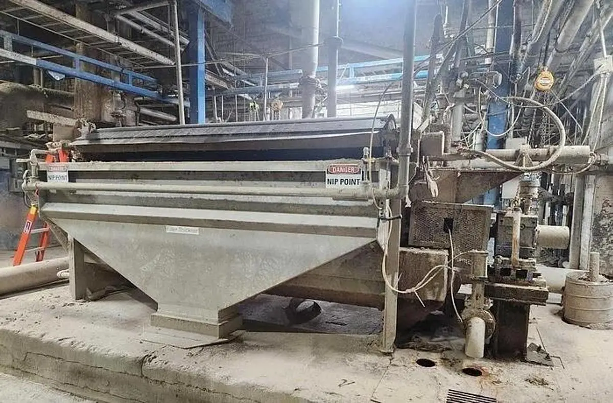 J.H. HORNE 100" WIDE X 48" DIA. DRUM THICKENER W/ SPARE DRUM