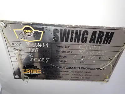 USED CJRTEC AUTOMATED ENGINEERING 20SAMJN