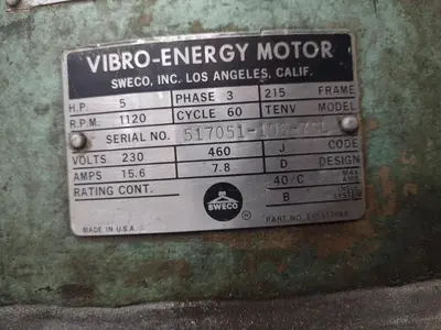 USED SWECO FMD7LR