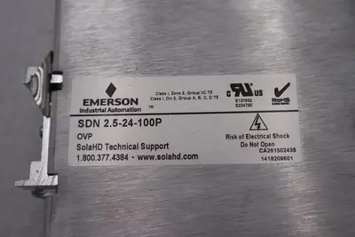 EMERSON SOLA SDN 2.5-24-100P POWER SUPPLY 115/230VAC STOCK #K-1889