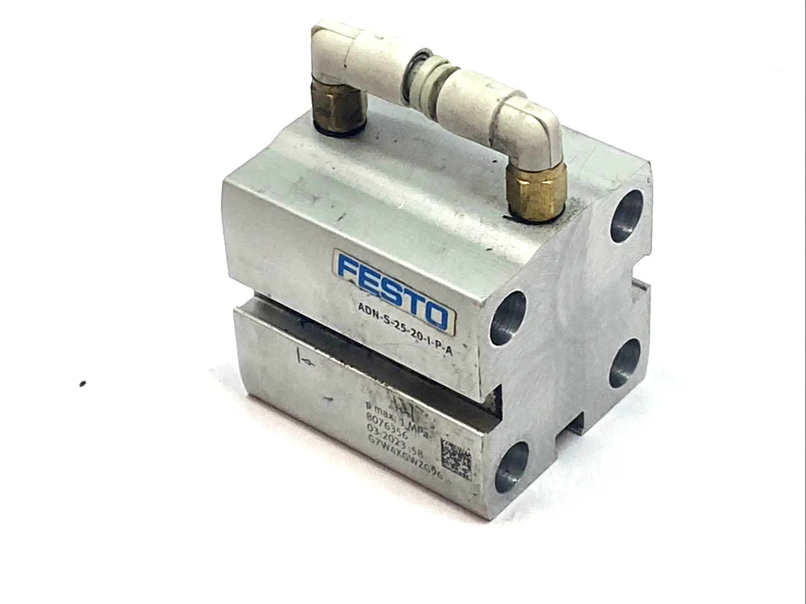 Used FESTO COMPACT CYLINDER 25MM X 20MM 8076356 Pneumatic Cylinders | Maverick Industrial Sales #1102888