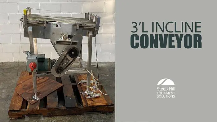 3' Long Incline Conveyor