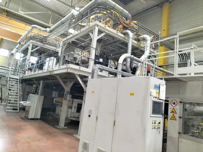 Used 2005 SML 2.5m 5 layer cast stretch film extrusion line Cast Film Lines New York US | Mark One Machinery #469618