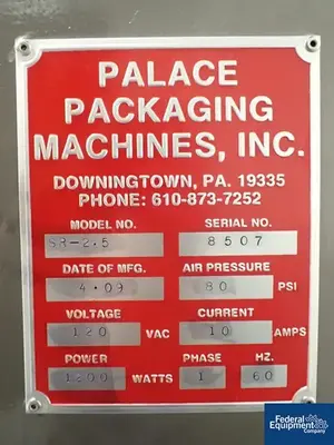 USED Palace Packaging Machines Palace Packaging Machine Rotary Cap Retorquer, Model SR-2.5