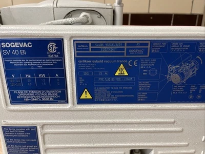 USED Oerlikon Leybold SV40BI