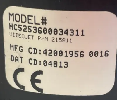 USED DYNAPAR CONTROLS HC5253600034311 ENCODER 215811
