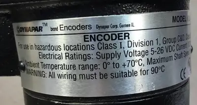 Used DYNAPAR X252000053 Encoders South Carolina US | Palmetto Automation #1159770