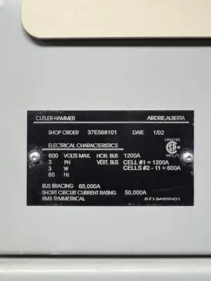 Advantage 2100 MCC, 600V, 3-Ph, 1200A, 11 Sections