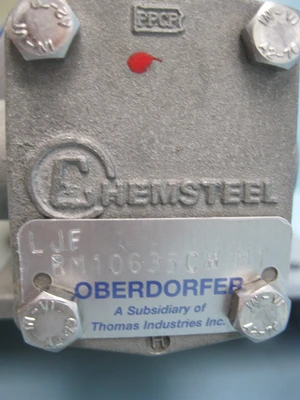Oberdorfer 1/2" NPT Chemsteel RM10635CW-M1 Gear Pump WEG 1/2 HP Motor NEW P22