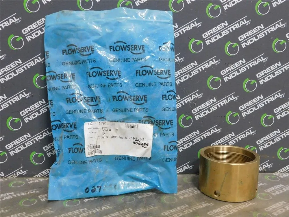 Flowserve 027258-00 NUT SFT 3-12 6LN-18 SK-140099K 3.5"OD 3"ID 2.25"H New