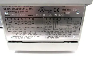 USED DWYER DHII-015 PRESSURE CONTROLLER DHII015