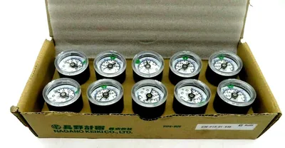 NEW LOT OF 10 NAGANO KEIKI CO. G36-P10-01-X30 PNEUMATIC PRESSURE GAUGE G36P1001